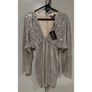 NWT Celebrity By Hera Collection Women’s Small Sequin Midi Long Sleeve Dress